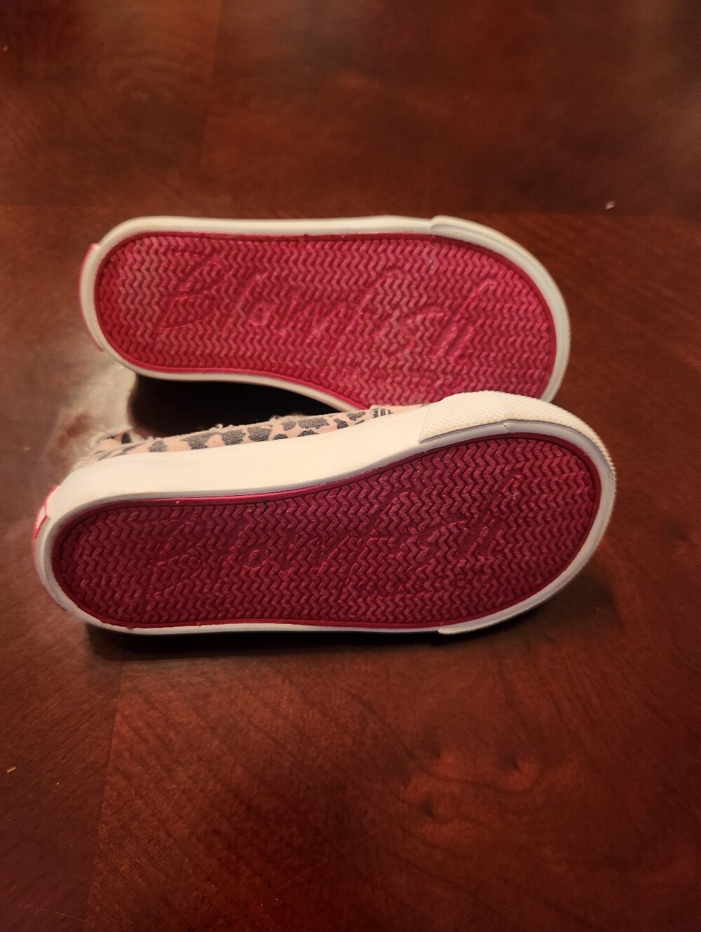 Girls Blowfish Malibu Pink/black Leopard Slip-On Kids Sneakers - Picture 5 of 8